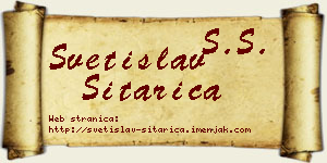 Svetislav Sitarica vizit kartica